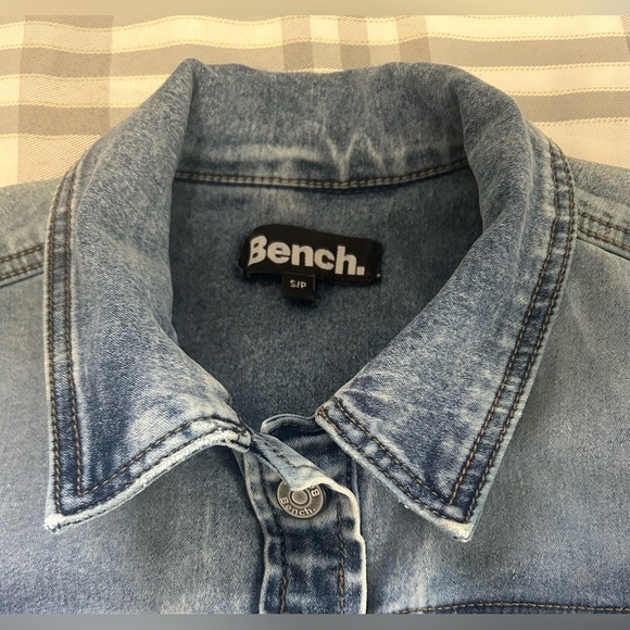 WOMEN’S BENCH CLASSIC BLUE SHIRT DRESS DENIM STYLE - Picture 3 of 12